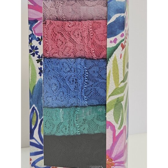Carrie Amber Women Size L Intimates 5PK Lace Hipster Multicolor Gift Box Panties - Picture 6 of 7